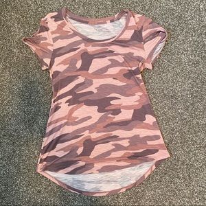 24/7 Cute Pink Camo lightweight flowy shirt